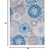 image:imageSAFAVIEH Washable Rug Outdoor Cabana Collection  8 x 10 Cream amp Red NonShedding amp Easy to Clean Ideal for Patio Backyard Mudroom CBN832AGreyBlue
