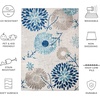 image:imageSAFAVIEH Washable Rug Outdoor Cabana Collection  8 x 10 Cream amp Red NonShedding amp Easy to Clean Ideal for Patio Backyard Mudroom CBN832AGreyBlue