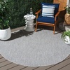 image:imageSAFAVIEH Washable Rug Outdoor Courtyard Collection  10 x 14 Natural amp Cream NonShedding amp Easy Cleaning Ideal for Patio Backyard Mudroom CY852103012GreyNavy