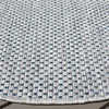 image:imageSAFAVIEH Washable Rug Outdoor Courtyard Collection  10 x 14 Natural amp Cream NonShedding amp Easy Cleaning Ideal for Patio Backyard Mudroom CY852103012GreyNavy