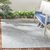 image:imageSAFAVIEH Washable Rug Outdoor Courtyard Collection  10 x 14 Natural amp Cream NonShedding amp Easy Cleaning Ideal for Patio Backyard Mudroom CY852103012GreyNavy