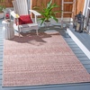 image:imageSAFAVIEH Washable Rug Outdoor Courtyard Collection  53 x 77 Grey amp Teal NonShedding amp Easy Cleaning Ideal for Patio Backyard Mudroom CY819637212BeigeRust