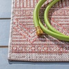 image:imageSAFAVIEH Washable Rug Outdoor Courtyard Collection  53 x 77 Grey amp Teal NonShedding amp Easy Cleaning Ideal for Patio Backyard Mudroom CY819637212BeigeRust