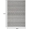image:imageSAFAVIEH Washable Rug Outdoor Courtyard Collection  53 x 77 Grey amp Teal NonShedding amp Easy Cleaning Ideal for Patio Backyard Mudroom CY819637212BlackGrey
