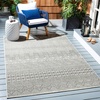 image:imageSAFAVIEH Washable Rug Outdoor Courtyard Collection  53 x 77 Grey amp Teal NonShedding amp Easy Cleaning Ideal for Patio Backyard Mudroom CY819637212BlackGrey