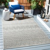 image:imageSAFAVIEH Washable Rug Outdoor Courtyard Collection  53 x 77 Grey amp Teal NonShedding amp Easy Cleaning Ideal for Patio Backyard Mudroom CY819637212BlackGrey
