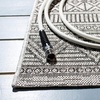 image:imageSAFAVIEH Washable Rug Outdoor Courtyard Collection  53 x 77 Grey amp Teal NonShedding amp Easy Cleaning Ideal for Patio Backyard Mudroom CY819637212BlackGrey
