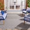 image:imageSAFAVIEH Washable Rug Outdoor Courtyard Collection  53 x 77 Grey amp Teal NonShedding amp Easy Cleaning Ideal for Patio Backyard Mudroom CY819637212BlackGrey