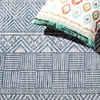 image:imageSAFAVIEH Washable Rug Outdoor Courtyard Collection  53 x 77 Grey amp Teal NonShedding amp Easy Cleaning Ideal for Patio Backyard Mudroom CY819637212GreyNavy