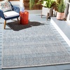 image:imageSAFAVIEH Washable Rug Outdoor Courtyard Collection  53 x 77 Grey amp Teal NonShedding amp Easy Cleaning Ideal for Patio Backyard Mudroom CY819637212GreyNavy