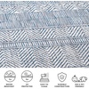 image:imageSAFAVIEH Washable Rug Outdoor Courtyard Collection  53 x 77 Grey amp Teal NonShedding amp Easy Cleaning Ideal for Patio Backyard Mudroom CY819637212GreyNavy