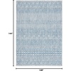 image:imageSAFAVIEH Washable Rug Outdoor Courtyard Collection  53 x 77 Grey amp Teal NonShedding amp Easy Cleaning Ideal for Patio Backyard Mudroom CY819637212GreyNavy