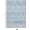 image:imageSAFAVIEH Washable Rug Outdoor Courtyard Collection  53 x 77 Grey amp Teal NonShedding amp Easy Cleaning Ideal for Patio Backyard Mudroom CY819637212GreyNavy