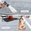 image:imageSAFAVIEH Washable Rug Outdoor Courtyard Collection  53 x 77 Grey amp Teal NonShedding amp Easy Cleaning Ideal for Patio Backyard Mudroom CY819637212GreyNavy