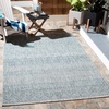 image:imageSAFAVIEH Washable Rug Outdoor Courtyard Collection  53 x 77 Grey amp Teal NonShedding amp Easy Cleaning Ideal for Patio Backyard Mudroom CY819637212GreyTeal