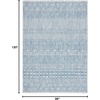 image:imageSAFAVIEH Washable Rug Outdoor Courtyard Collection  53 x 77 Grey amp Teal NonShedding amp Easy Cleaning Ideal for Patio Backyard Mudroom CY819637212GreyNavy