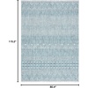image:imageSAFAVIEH Washable Rug Outdoor Courtyard Collection  53 x 77 Grey amp Teal NonShedding amp Easy Cleaning Ideal for Patio Backyard Mudroom CY819637212GreyTeal