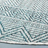 image:imageSAFAVIEH Washable Rug Outdoor Courtyard Collection  53 x 77 Grey amp Teal NonShedding amp Easy Cleaning Ideal for Patio Backyard Mudroom CY819637212GreyTeal