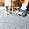 image:imageSAFAVIEH Washable Rug Outdoor Courtyard Collection  53 x 77 Grey amp Teal NonShedding amp Easy Cleaning Ideal for Patio Backyard Mudroom CY819637212GreyNavy