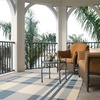 image:imageSAFAVIEH Washable Rug Outdoor Courtyard Collection  6 x 8 Beige amp Blue Plaid Pattern NonShedding amp Easy Cleaning Ideal for Patio Entryway Mudroom Hallway Kitchen CY6201233BeigeBlue