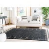 image:imageSAFAVIEH Washable Rug Outdoor Courtyard Collection  710 Round Light Grey amp Black NonShedding amp Easy Cleaning Ideal for Patio Backyard Mudroom CY847537612IvoryTeal