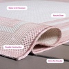 image:imageSAFAVIEH Washable Rug Outdoor Courtyard Collection  710 Round Light Grey amp Black NonShedding amp Easy Cleaning Ideal for Patio Backyard Mudroom CY847537612IvoryPink