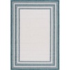 image:imageSAFAVIEH Washable Rug Outdoor Courtyard Collection  710 Round Light Grey amp Black NonShedding amp Easy Cleaning Ideal for Patio Backyard Mudroom CY847537612IvoryTeal