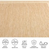 image:imageSAFAVIEH Washable Rug Outdoor Courtyard Collection  710 Round Light Grey amp Black NonShedding amp Easy Cleaning Ideal for Patio Backyard Mudroom CY847537612Dark BeigeBeige