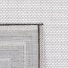 image:imageSAFAVIEH Washable Rug Outdoor Courtyard Collection  710 Round Light Grey amp Black NonShedding amp Easy Cleaning Ideal for Patio Backyard Mudroom CY847537612IvoryBlack