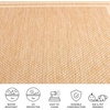 image:imageSAFAVIEH Washable Rug Outdoor Courtyard Collection  710 Round Light Grey amp Black NonShedding amp Easy Cleaning Ideal for Patio Backyard Mudroom CY847537612Dark BeigeBeige