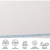 image:imageSAFAVIEH Washable Rug Outdoor Courtyard Collection  710 Round Light Grey amp Black NonShedding amp Easy Cleaning Ideal for Patio Backyard Mudroom CY847537612IvoryAqua