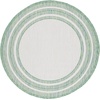 image:imageSAFAVIEH Washable Rug Outdoor Courtyard Collection  710 Round Light Grey amp Black NonShedding amp Easy Cleaning Ideal for Patio Backyard Mudroom CY847537612IvoryGreen