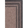 image:imageSAFAVIEH Washable Rug Outdoor Courtyard Collection  710 Round Light Grey amp Black NonShedding amp Easy Cleaning Ideal for Patio Backyard Mudroom CY847537612NaturalBlack