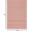 image:imageSAFAVIEH Washable Rug Outdoor Courtyard Collection  8 x 10 Beige amp Red NonShedding amp Easy Cleaning Ideal for Patio Backyard Mudroom DIning Space CY623523812BeigeRed