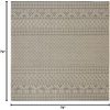 image:imageSAFAVIEH Washable Rug Outdoor Courtyard Collection  8 x 10 Beige amp Red NonShedding amp Easy Cleaning Ideal for Patio Backyard Mudroom DIning Space CY623523812BeigeBlack
