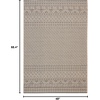 image:imageSAFAVIEH Washable Rug Outdoor Courtyard Collection  8 x 10 Beige amp Red NonShedding amp Easy Cleaning Ideal for Patio Backyard Mudroom DIning Space CY623523812BeigeBlack
