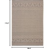 image:imageSAFAVIEH Washable Rug Outdoor Courtyard Collection  8 x 10 Beige amp Red NonShedding amp Easy Cleaning Ideal for Patio Backyard Mudroom DIning Space CY623523812BeigeBlack
