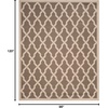 image:imageSAFAVIEH Washable Rug Outdoor Courtyard Collection  8 x 10 Dark Beige amp Beige NonShedding amp Easy Cleaning Ideal for Patio Backyard Mudroom CYS2652079