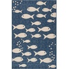 image:imageSAFAVIEH Washable Rug Outdoor Courtyard Collection  8 x 11 Aqua Blue amp Beige NonShedding amp Easy Cleaning Ideal for Patio Backyard Mudroom CY6012223NavyBeige