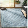 image:imageSAFAVIEH Washable Rug Outdoor Courtyard Collection  9 x 12 Black amp Natural NonShedding amp Easy Cleaning Ideal for Patio Backyard Mudroom CY853137321NavyAqua