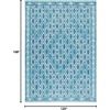 image:imageSAFAVIEH Washable Rug Outdoor Courtyard Collection  9 x 12 Black amp Natural NonShedding amp Easy Cleaning Ideal for Patio Backyard Mudroom CY853137321NavyAqua
