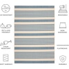 image:imageSAFAVIEH Washable Rug Outdoor Courtyard Collection  9 x 12 Navy amp Beige NonShedding amp Easy Cleaning Ideal for Patio Backyard Mudroom CY6062268BeigeBlue