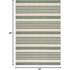 image:imageSAFAVIEH Washable Rug Outdoor Courtyard Collection  9 x 12 Navy amp Beige NonShedding amp Easy Cleaning Ideal for Patio Backyard Mudroom CY6062268BeigeDark Green
