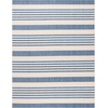 image:imageSAFAVIEH Washable Rug Outdoor Courtyard Collection  9 x 12 Navy amp Beige NonShedding amp Easy Cleaning Ideal for Patio Backyard Mudroom CY6062268BeigeBlue