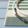 image:imageSAFAVIEH Washable Rug Outdoor Courtyard Collection  9 x 12 Navy amp Beige NonShedding amp Easy Cleaning Ideal for Patio Backyard Mudroom CY6062268BeigeDark Green
