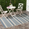 image:imageSAFAVIEH Washable Rug Outdoor Courtyard Collection  9 x 12 Navy amp Beige NonShedding amp Easy Cleaning Ideal for Patio Backyard Mudroom CY6062268BeigeBlue