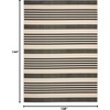 image:imageSAFAVIEH Washable Rug Outdoor Courtyard Collection  9 x 12 Navy amp Beige NonShedding amp Easy Cleaning Ideal for Patio Backyard Mudroom CY6062268BlackBone
