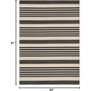 image:imageSAFAVIEH Washable Rug Outdoor Courtyard Collection  9 x 12 Navy amp Beige NonShedding amp Easy Cleaning Ideal for Patio Backyard Mudroom CY6062268BlackBone