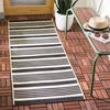 image:imageSAFAVIEH Washable Rug Outdoor Courtyard Collection  9 x 12 Navy amp Beige NonShedding amp Easy Cleaning Ideal for Patio Backyard Mudroom CY6062268BlackBone