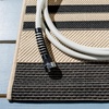 image:imageSAFAVIEH Washable Rug Outdoor Courtyard Collection  9 x 12 Navy amp Beige NonShedding amp Easy Cleaning Ideal for Patio Backyard Mudroom CY6062268BlackBone
